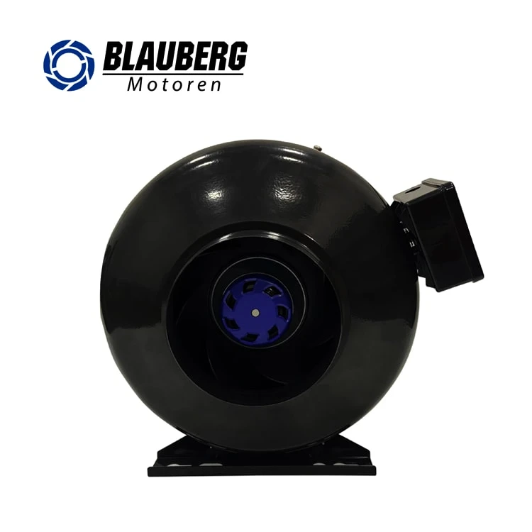 160mm EC 115V Air-condition in Line Duct Fan Centrifugal Fan For Rail Transit Carriers