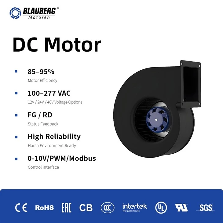 Blauberg SD-F160B-EC-00 160mm DC Single Inlet Centrifugal Blower factory